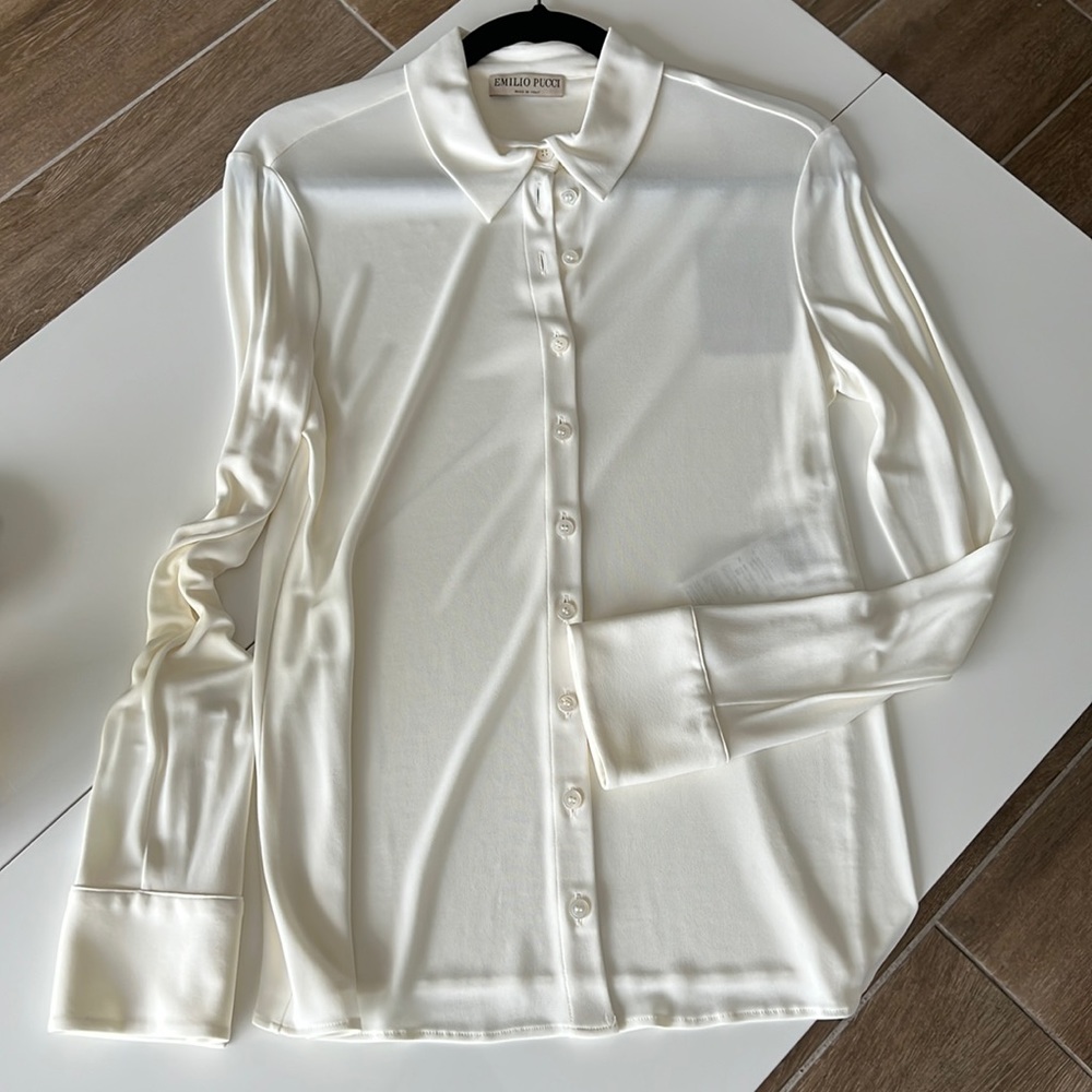 Emilio Pucci Jersey Button Down BNWT